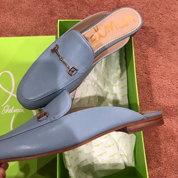 Sam Edelman loafer beautiful blue color all leather - Picture 7 of 16